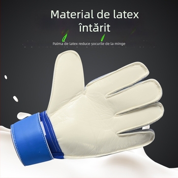 Mănuși de portar, cu protecție a degetelor, PU îngroșat, rezistente la uzură, unisex, pentru fotbal