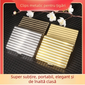 Carcasă din plastic pentru țigarete, 10 țigarete, portabilă, design cu compartiment pentru carduri, rezistentă la deformare, personalizabilă cu logo