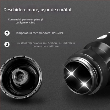 ACRUNU sticlă de apă pentru bicicletă, cu design de tip presiune — capacitate mare, blocare de siguranță, bază îngroșată, potrivită pentru MTB și biciclete de drum.