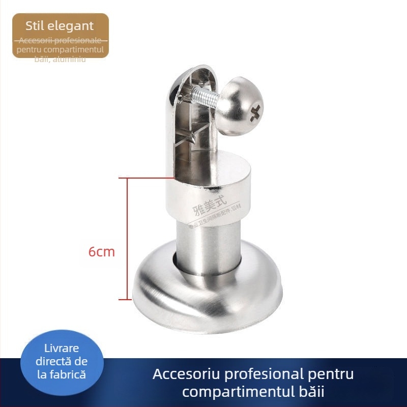 Picior de susținere pentru separatorul de toaletă - oțel inoxidabil, finisaj tras prin fir, Sowegu