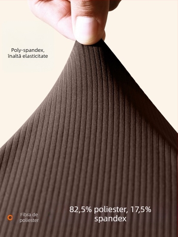 Tricou sport pentru femei cu dungi, mânecă scurtă — absorbție a transpirației, amestec poliester + spandex (82,5%/17,5%), potrivit pentru fitness și yoga, primăvara 2025