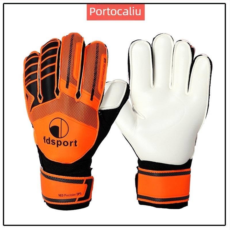 FDsport Mănuși de portar din latex pentru fotbal – Protecție a degetelor, rezistente la uzură, Unisex, pentru tineri
