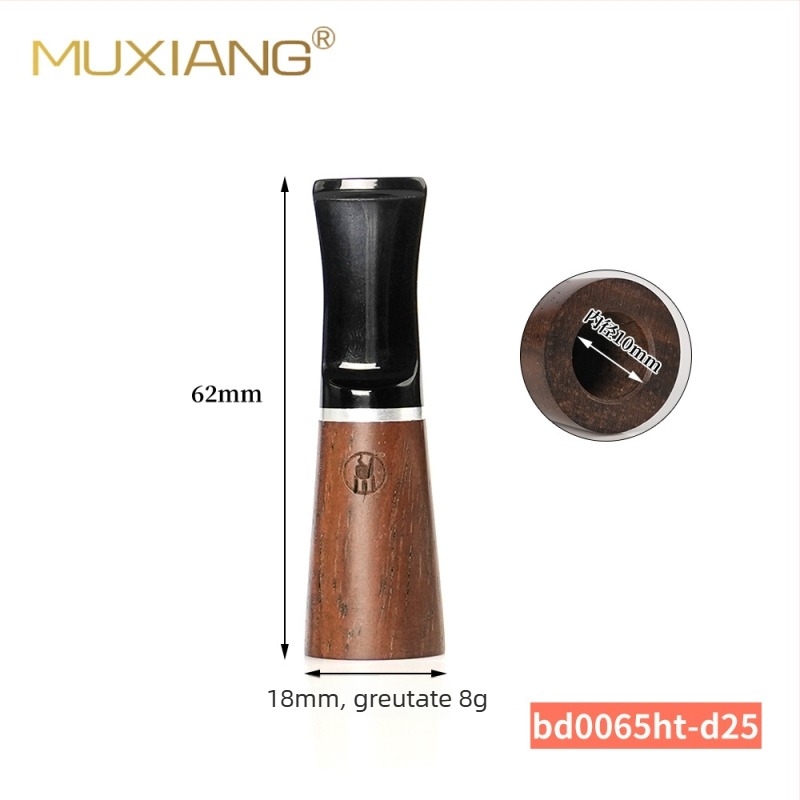 MUXIANG Wooden Aroma capăt de țigară din lemn, fabricat manual, personalizabil, stil minimalist