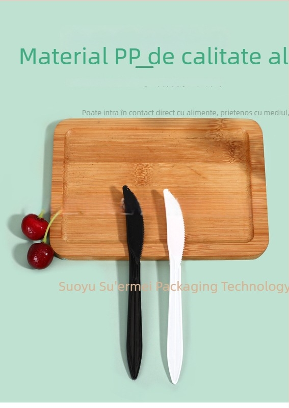 furculiță de plastic PS, de unică folosință, pentru deserturi, prăjituri, fructe și grătar, ambalaj individual; 1000 buc./ambalare; degradabil; posibil imprimare logo