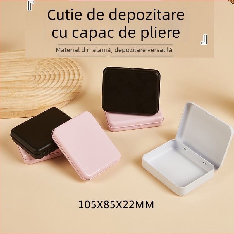 Cutie pentru țigarete din tablă, formă pătrată, cutie metalică portabilă, imprimare offset, model YCSTOO-SY-105085022-XH, personalizabil