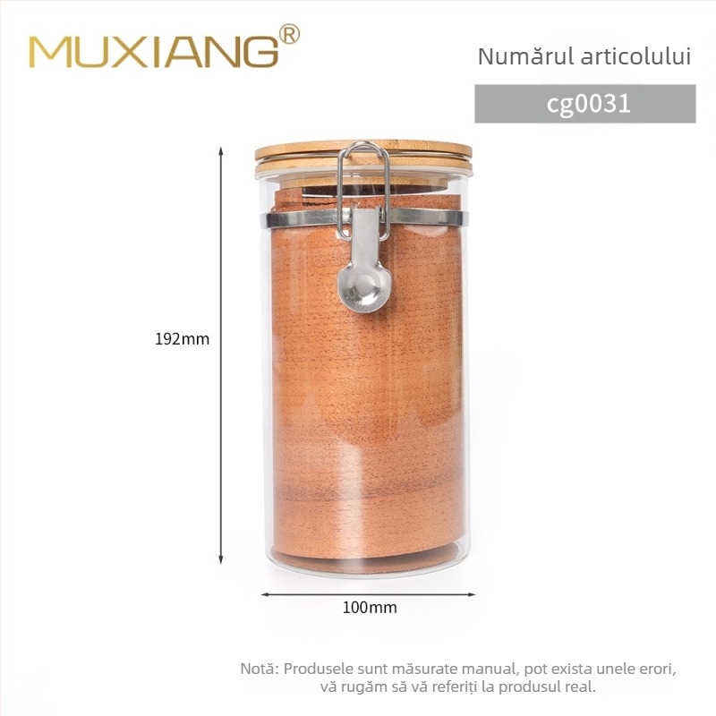 MUXIANG humidor pentru țigari cu higrometru — recipient etanș din oțel inoxidabil, pachet de 100 bucăți, cu chipsuri de cedru spaniol