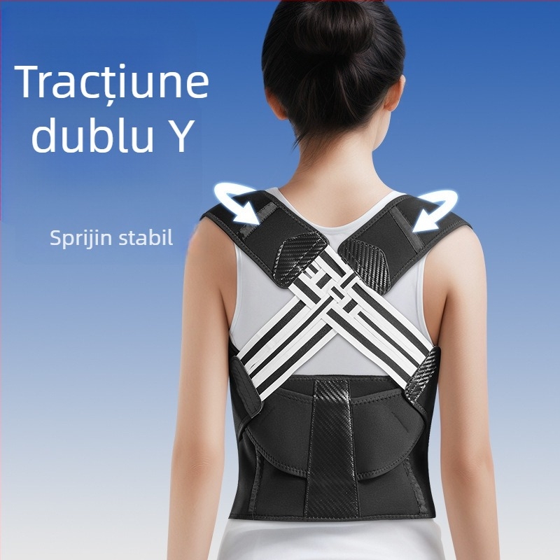 Corector de postură pentru adulți – curea din spandex, suport pentru umeri, alinierea coloanei, pentru alergare și fitness