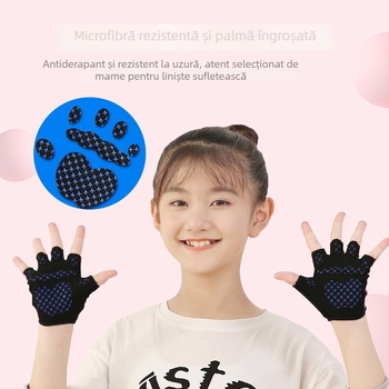 Mănuși pentru copii cu protecție a palmei, pentru ciclism și volei – material poliester, protecție a palmei