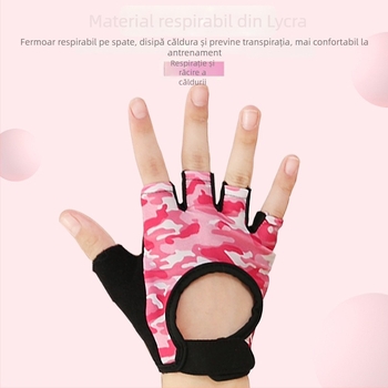 Mănuși pentru copii cu protecție a palmei, pentru ciclism și volei – material poliester, protecție a palmei