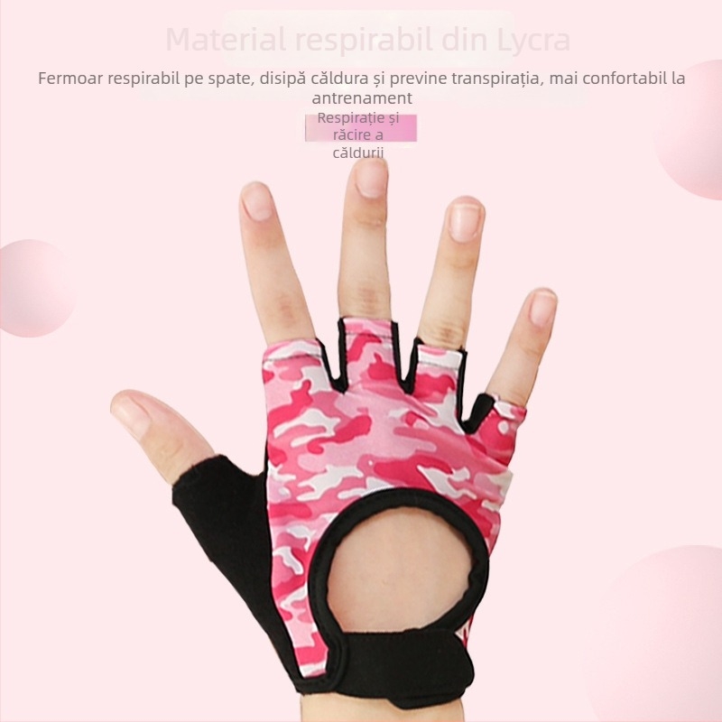 Mănuși pentru copii cu protecție a palmei, pentru ciclism și volei – material poliester, protecție a palmei