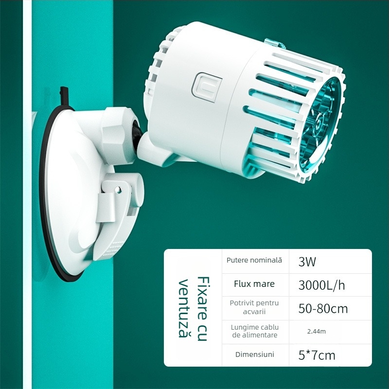 WaterBear pompă de generare a valurilor pentru acvariu, filtrare, ax din oțel inoxidabil, 280–360 g