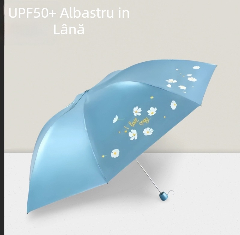 Umbrelă de soare în formă de creion, schelet din oțel cu 7 brațe, deschidere/închidere manuală, țesătură din poliester 190T, protecție UV UPF>50