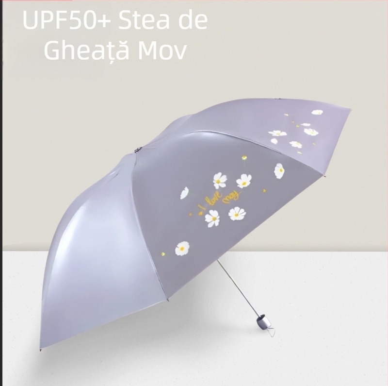 Umbrelă de soare în formă de creion, schelet din oțel cu 7 brațe, deschidere/închidere manuală, țesătură din poliester 190T, protecție UV UPF>50