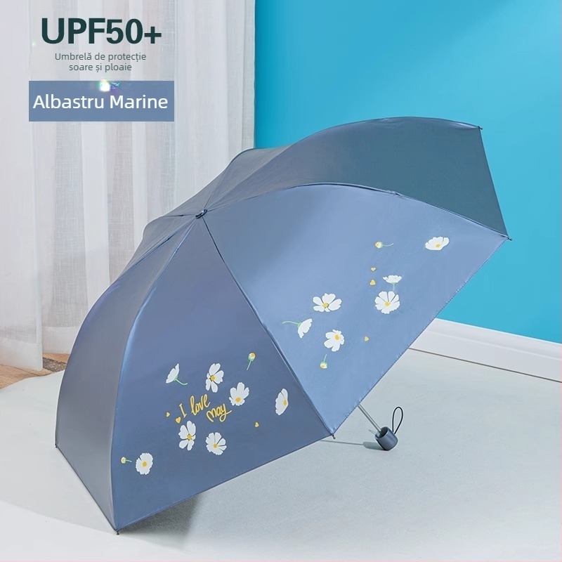 Umbrelă de soare în formă de creion, schelet din oțel cu 7 brațe, deschidere/închidere manuală, țesătură din poliester 190T, protecție UV UPF>50