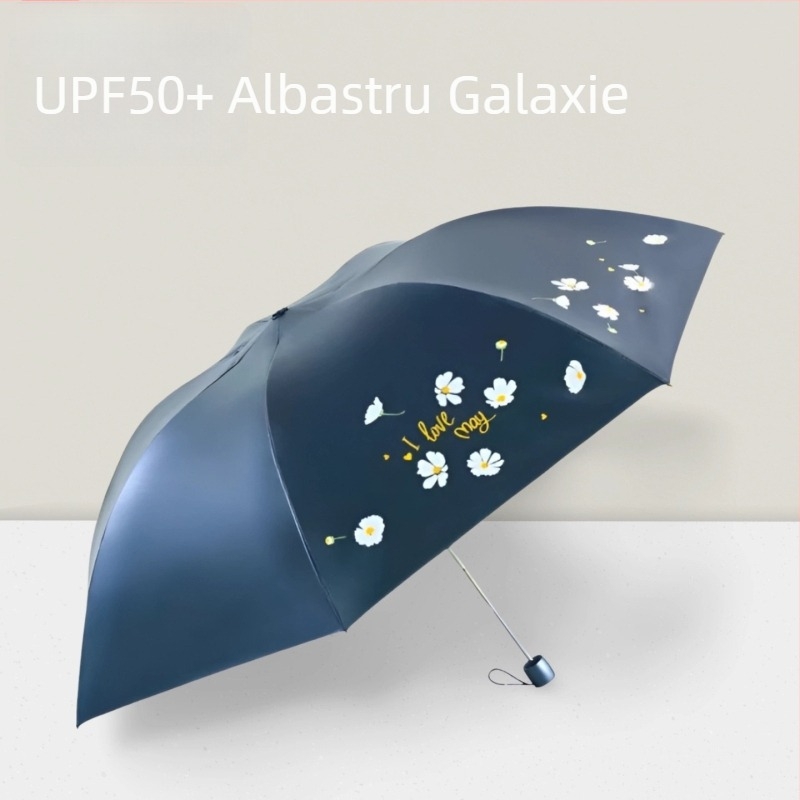 Umbrelă de soare în formă de creion, schelet din oțel cu 7 brațe, deschidere/închidere manuală, țesătură din poliester 190T, protecție UV UPF>50