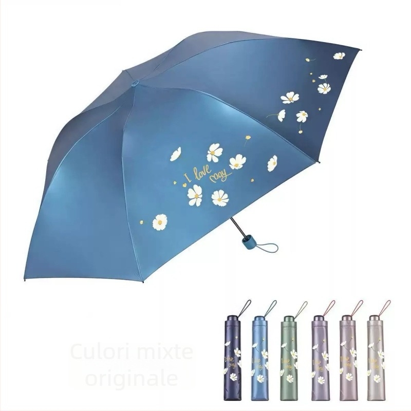 Umbrelă de soare în formă de creion, schelet din oțel cu 7 brațe, deschidere/închidere manuală, țesătură din poliester 190T, protecție UV UPF>50