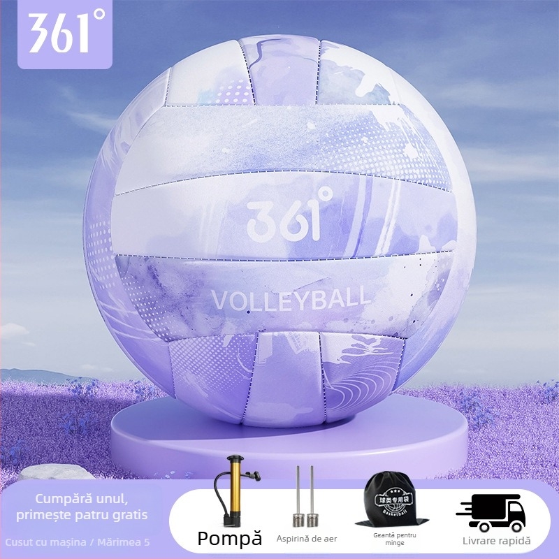 361° Volei de interior pentru gimnaziu — PVC, cusut la mașină, pentru antrenament și competiții