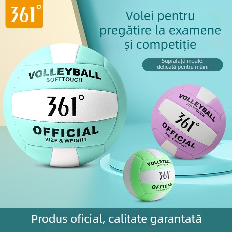 Minge de volei – din piele de vacă, cusătură pe mașină, volei de plajă, imprimare logo disponibilă, personalizare posibilă