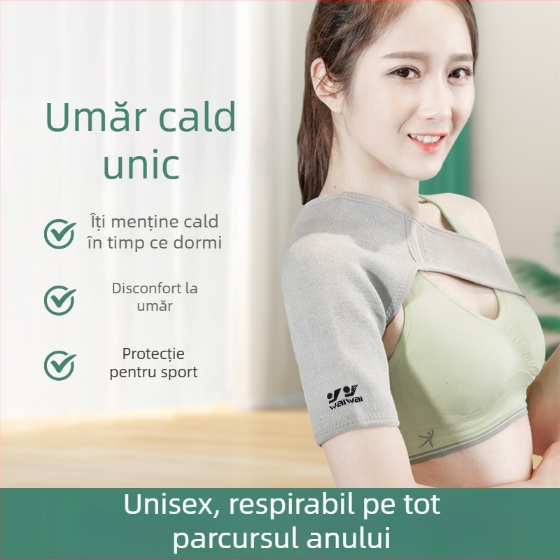 Protecție pentru umăr pentru sport — amestec din fibre de poliester, spandex și fibră elastică dienă, protecție pentru umăr pentru alergare, ciclism și fitness