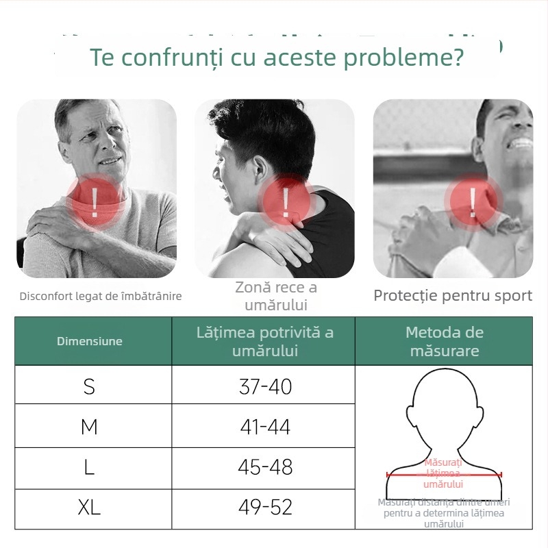 Protecție pentru umăr pentru sport — amestec din fibre de poliester, spandex și fibră elastică dienă, protecție pentru umăr pentru alergare, ciclism și fitness