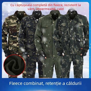 Îmbrăcăminte camuflaj pentru toamnă și iarnă - bumbac 100%, rezistent la uzură, rezistent la vânt, unisex
