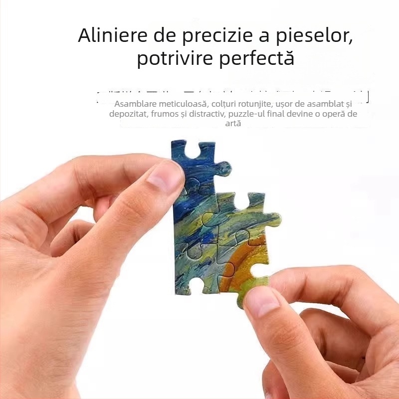 Puzzle plat – material din hârtie, model desen animat, personalizabil cu imagine, pentru 7–14 ani