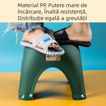 Scaun mic din plastic pentru uz casnic, antiderapant pentru baie și toaletă, material PP