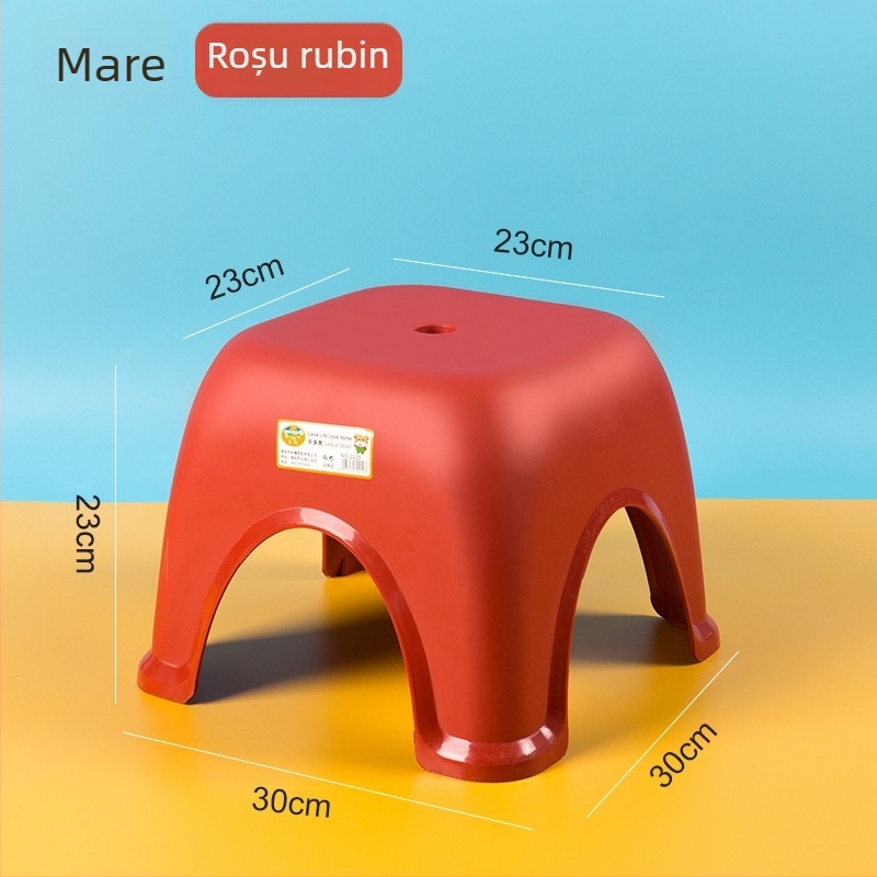 Scaun mic din plastic pentru uz casnic, antiderapant pentru baie și toaletă, material PP