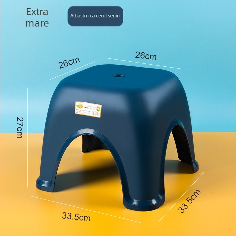 Scaun mic din plastic pentru uz casnic, antiderapant pentru baie și toaletă, material PP