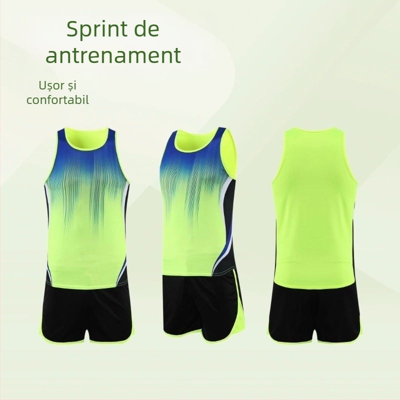 Set de trening pentru atletism pentru bărbați și femei — pentru alergare pe pistă, MXT6217, 100% poliester, căptușeală 100% poliester, atletism