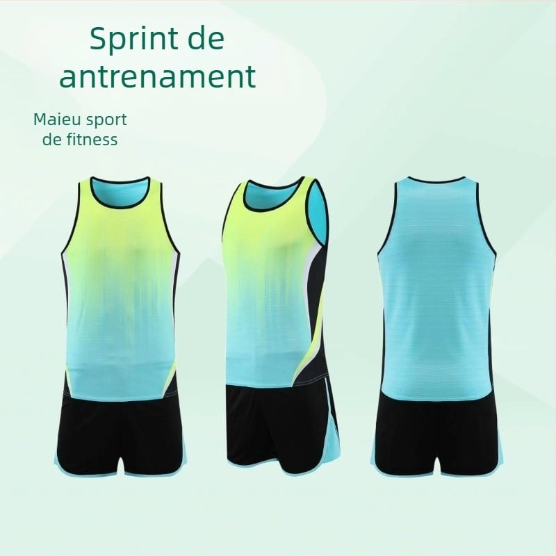 Set de trening pentru atletism pentru bărbați și femei — pentru alergare pe pistă, MXT6217, 100% poliester, căptușeală 100% poliester, atletism