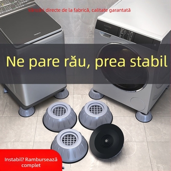 Picioare pentru mașina de spălat — universale, anti-alunecare, amortizor, înălțător, bază din plastic pentru spălat și frigider