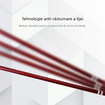 Rachetă badminton Guangyu, cadru din fibră de carbon, 75–79 g, mâner G5, tijă drept, pentru amatori juniori