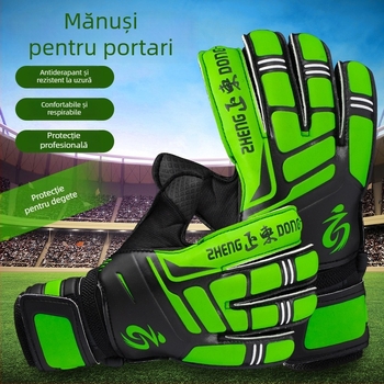 Mănuși de portar 618 – Zhengdong, unisex, protecție a degetelor, respirabile, rezistente la uzură, antiderapante, pentru fotbal