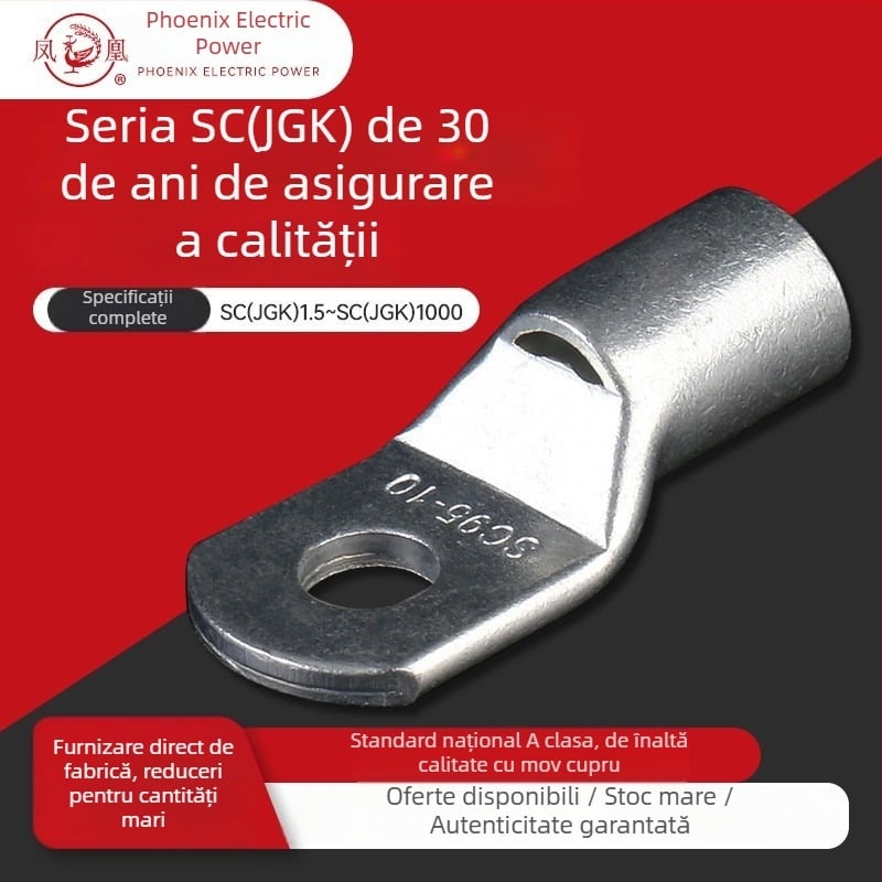 Terminal crimpat SC Phoenix, terminal de cablu din cupru, domeniu de aplicație 1–300