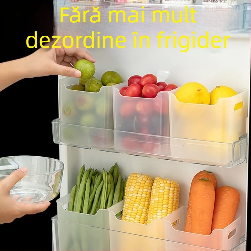 Cutie de depozitare pentru frigider — stil simplu, din plastic, de calitate alimentară, pentru fructe și legume, origine Yiwu