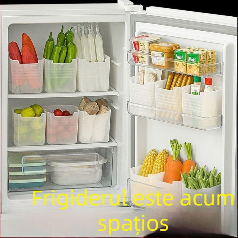 Cutie de depozitare pentru frigider — stil simplu, din plastic, de calitate alimentară, pentru fructe și legume, origine Yiwu