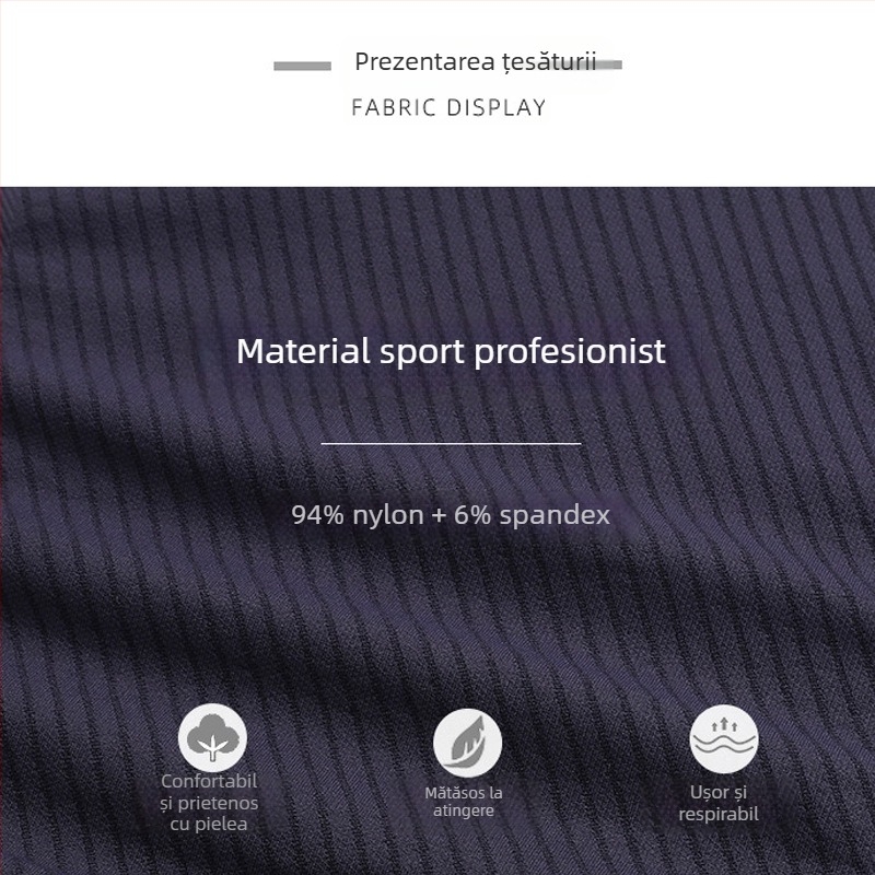 Top sport pentru femei, mâneci scurte, croială strânsă, material nylon-spandex, lungime talie, super elastic