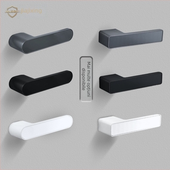Încuietoare pentru mânerul ușii dormitorului, Jiajixing H03, aluminiu, stil minimalist modern, pentru uși interioare din lemn