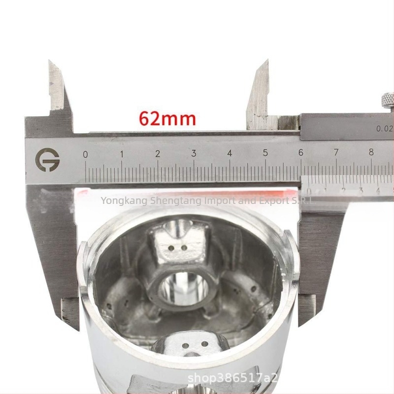 Kit piston 57,4 mm pentru GY6 150cc ATV/moped 157QMJ — 3 caneluri pentru inele, piston integral, inel cu suprafață cilindrică