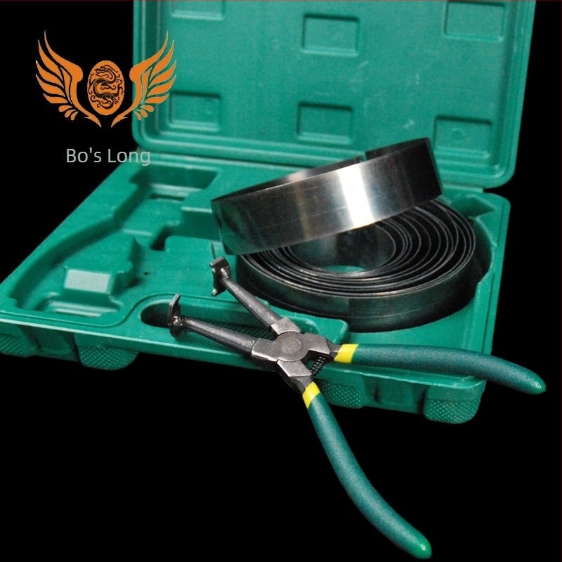 Set de clește pentru inelele de piston cu compresor de inele și unealtă de demontare – Boslon h006, utilizare industrială