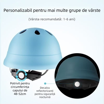 Cască pentru copii în stil japonez, ABS, tip jumătate, pentru trotinete și bicicletă de echilibru, certificare 3C.