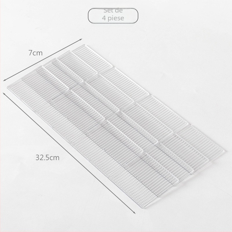 Separator plastic pentru sertar, design creativ, montaj pe birou, construcție cu un singur strat, organizare pentru papetărie