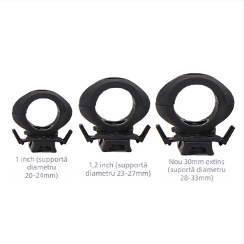 Accesoriu pentru cască de bicicletă cu iluminare laterală și montaj pe șină; material: nylon plastic; brand Shellfish; procesare personalizabilă; logo tipărit; etichetă privată licențiată