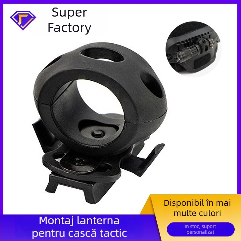 Accesoriu pentru cască de bicicletă cu iluminare laterală și montaj pe șină; material: nylon plastic; brand Shellfish; procesare personalizabilă; logo tipărit; etichetă privată licențiată