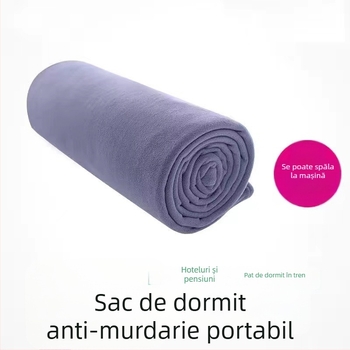 Sac de dormit din polar fleece pentru adulți, cu husă interioară detașabilă lavabilă, construcție tip plic, greutate 650 g, potrivit pentru drumeții în aer liber și utilizare în interior