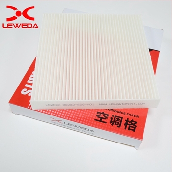 Filtru de aer condiționat pentru mașină LEWEDA – Tip Standard, Model 80292-SDG-W01, compatibil cu Honda Civic, Accord, Odyssey, Siwei, SIBO Rui Siming