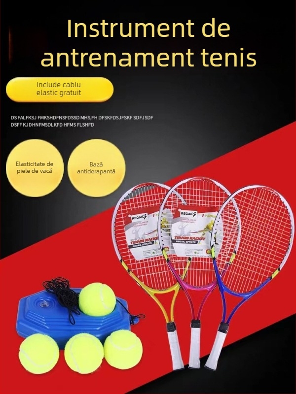 Antrenor de tenis pentru antrenament solo cu sistem de revenire fixat prin linie — cauciuc, specificații universale, Tianxu