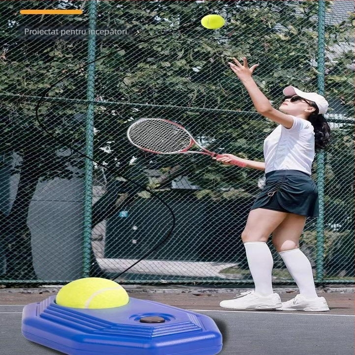 Antrenor de tenis pentru antrenament solo cu sistem de revenire fixat prin linie — cauciuc, specificații universale, Tianxu