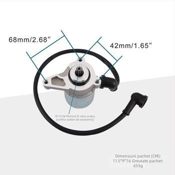 GOOFIT motor de pornire pentru motocicletă – 9 dinți, compatibil cu TDR125 DT125R DT125X; Nr. piesei 3MB-81800-02; Greutate 655 g